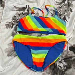 Excellent Condition/One Time Used Reversible Girl Swim Suit